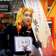 Pictured is Kazuaki in full Demon Slayer cosplay.